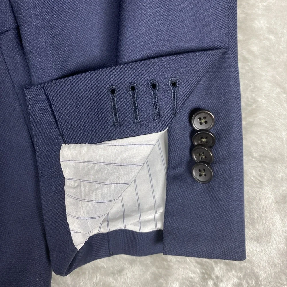 Suitsupply Navy Lazio Blazer 42R Super 110s Wool by Vitale Barberis Canonico